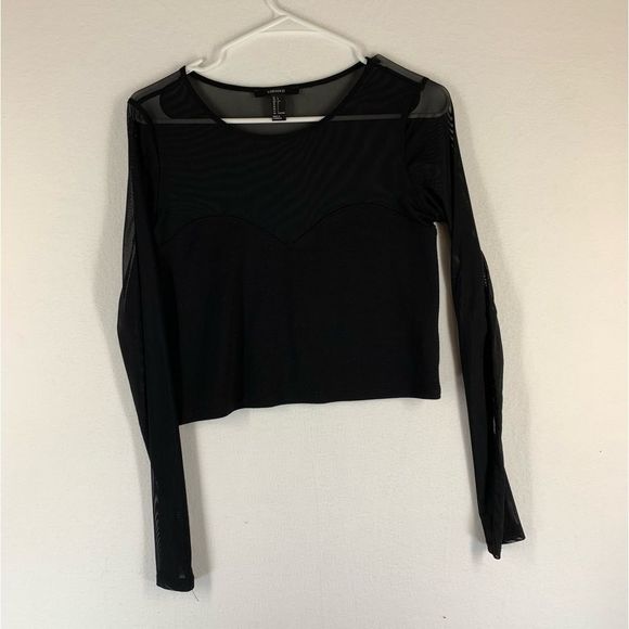 Forever21 Crop Top Black Size L - Picture 7 of 10